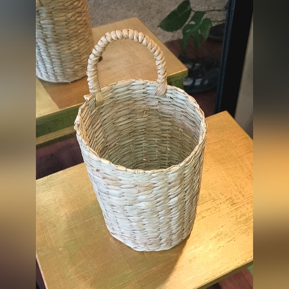 ❤️ VTG Sweet Grass Basket with loop to hang, Cottagecore and Shabby chic ❤️ - Picture 6 of 6